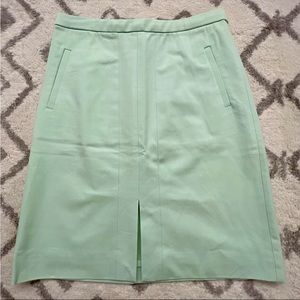 J.Crew seafoam green pencil skirt size 2P